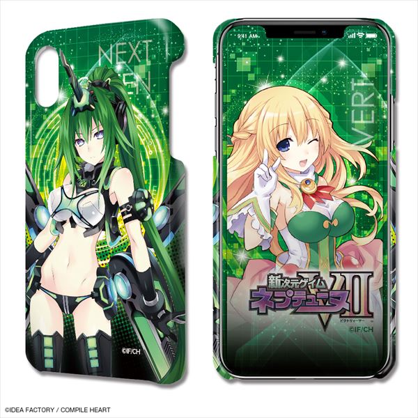 『新次元ゲイム ネプテューヌVII』デザジャケット iPhone XRケース&保護シート デザイン04(ベール)